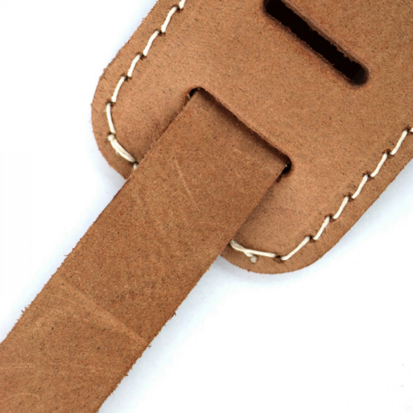 Richter Raw II Contour Leather Strap, Waxy Suede Natural