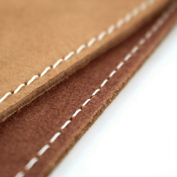 Richter Raw II Contour Leather Strap, Waxy Suede Natural