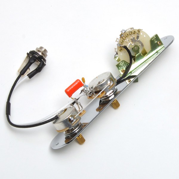 Rockinger Pre-Wired Assembly for 3-Way Tele, Angled Switch