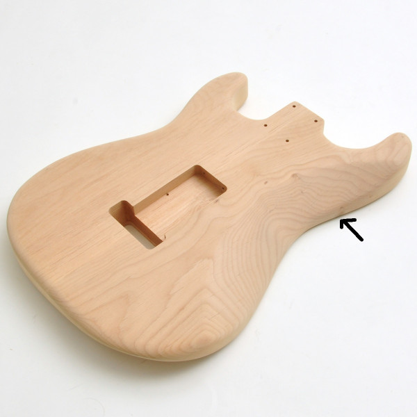 25% Off! Rockinger Vintage Deluxe Body für Strat, Erle, unlackiert, Second Chance
