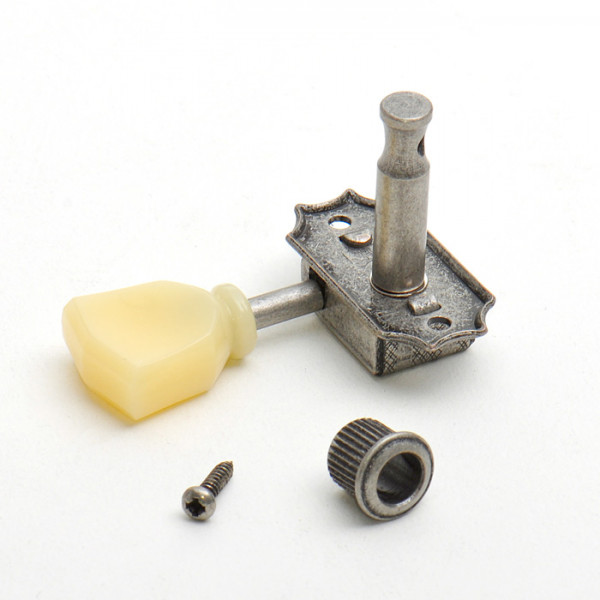 Göldo Traditional Tuner, Tulip Button, 3/3, Antique