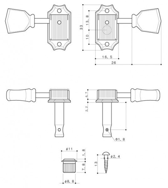 Kluson Deluxe Single Line Stamp
