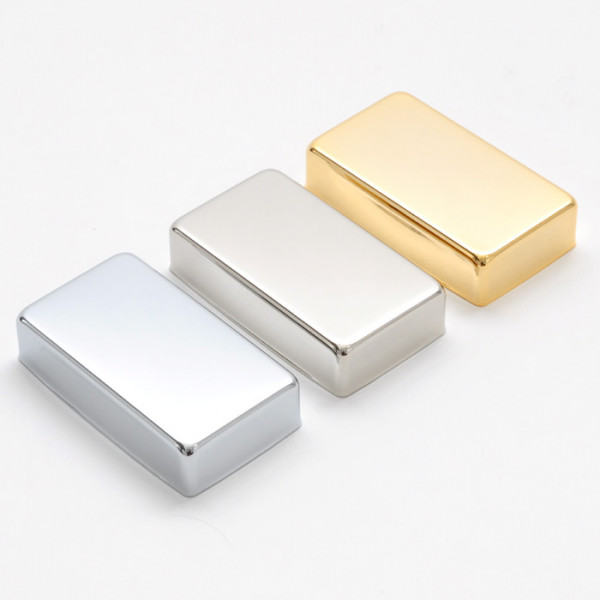 Humbuckerkappe aus Metall (Neusilber)