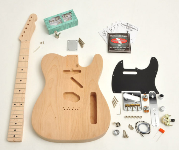 Premium Tele® Style Kit, unlackiert, ohne Pickups