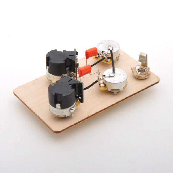 Rockinger Pre-Wired Assembly for Les Paul, Long Shaft, Push Pots