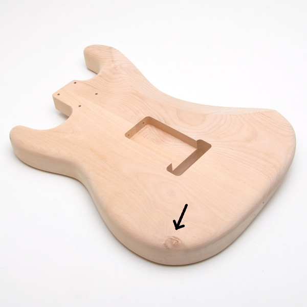 35% Off! Rockinger Vintage Deluxe Body für Strat, Erle, unlackiert, Second Chance
