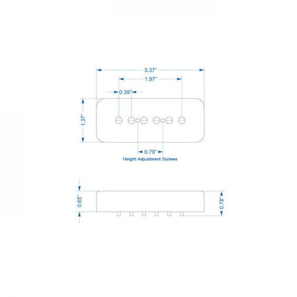 Lollar P90 Soapbar, Black, High Wind