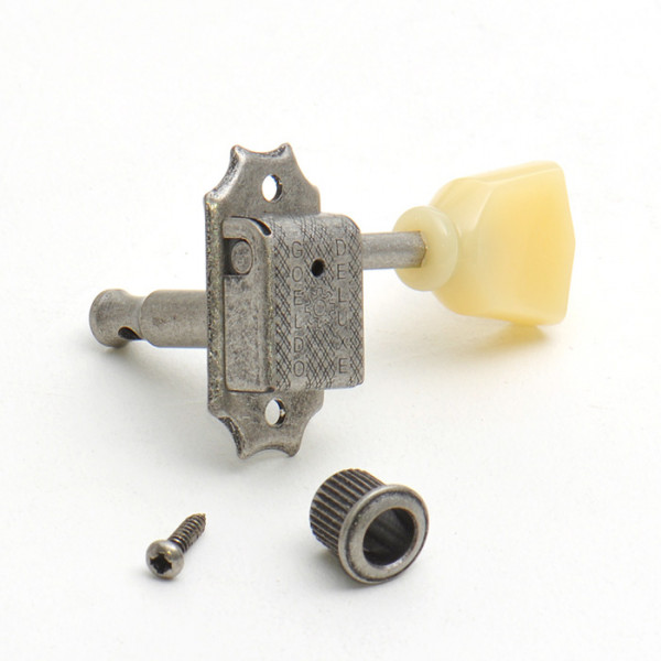 Göldo Traditional Tuner, Tulip Button, 3/3, Antique