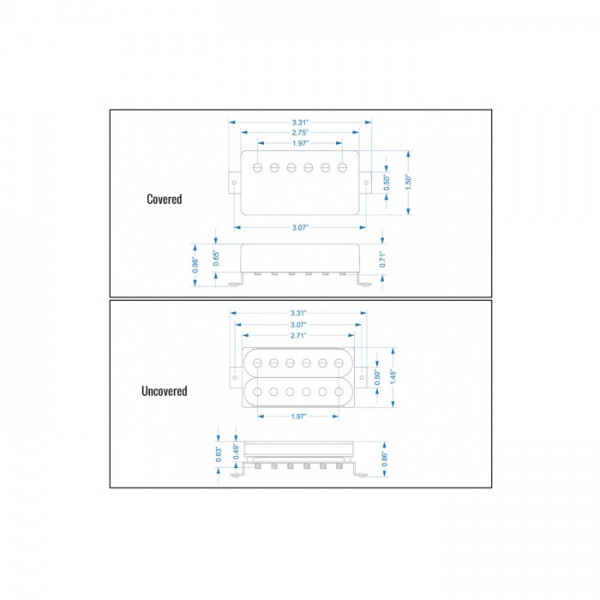 Lollar Imperial Humbucker Set, chrome