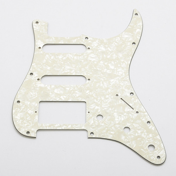 Pickguard für Strat, HSS, white pearl