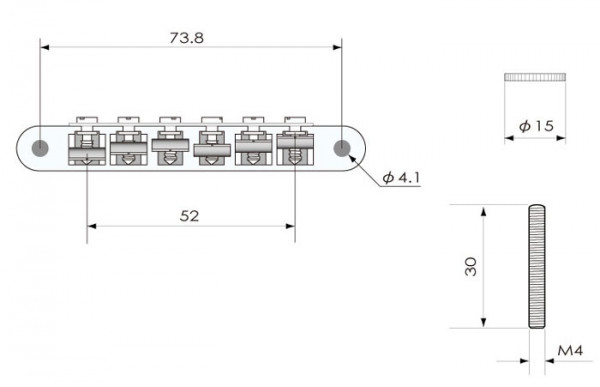 KTS ABR-1 Style Tunamatic Bridge