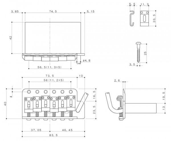 Gotoh Vintage Tremolo GE101TS, Relic Series