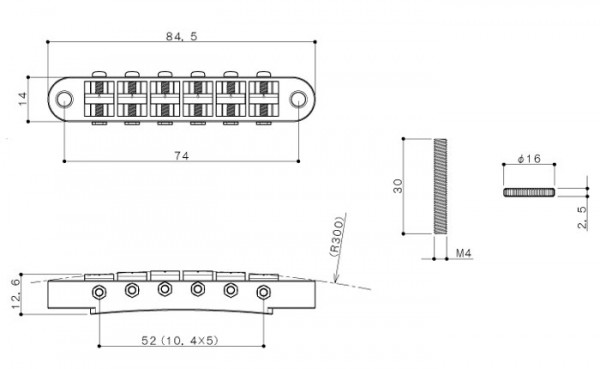 Gotoh Tunamatic Bridge GE103B