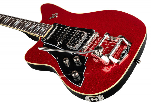Duesenberg Paloma, Red Sparkle, LEFTHAND