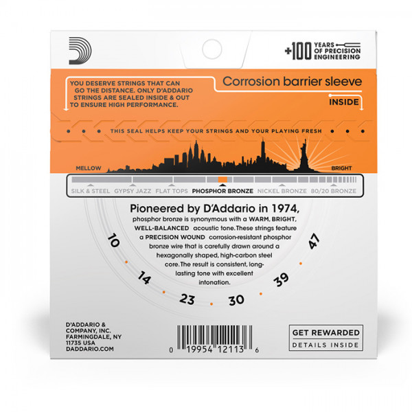 D'Addario Phosphor Bronze Strings