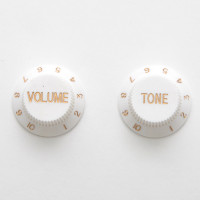 Knöpfe für Strat, weiß Knöpfe für Strat, weiß