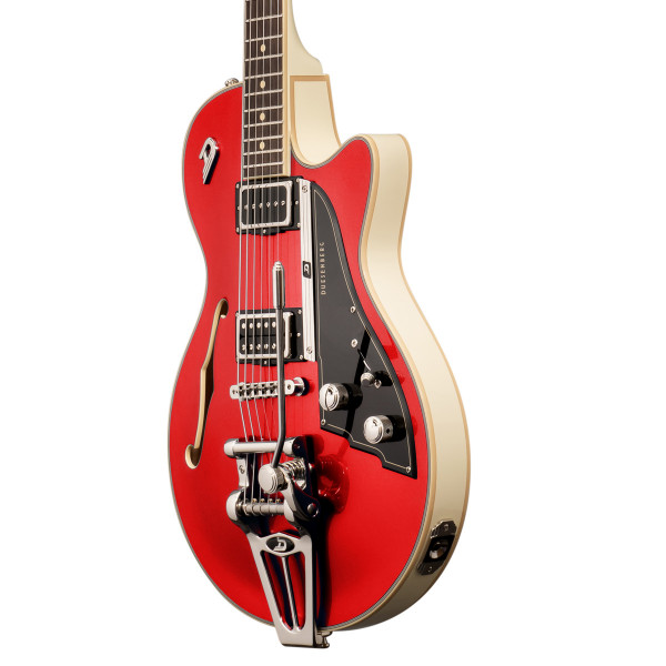 Duesenberg Starplayer TV, Duo-Tone, Catalina Red / White