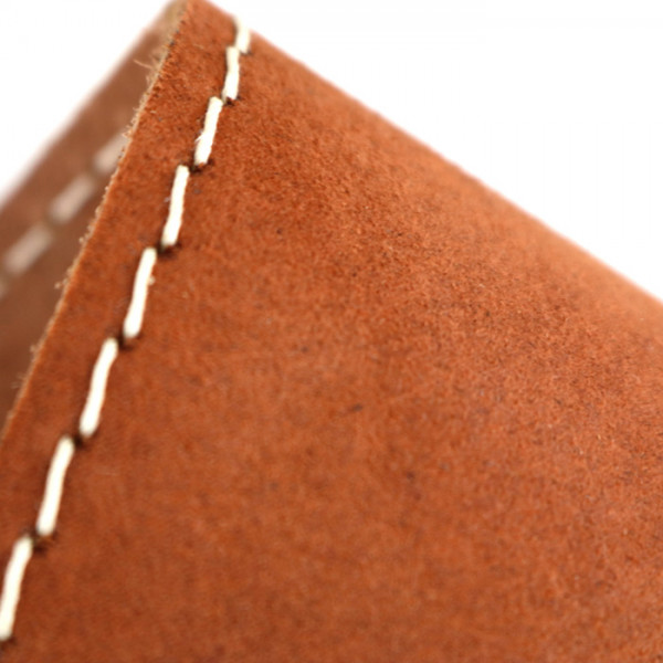 Richter Raw II Contour Leather Strap, Waxy Suede Brown