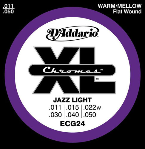 D'Addario Chromes Flat Wound Strings