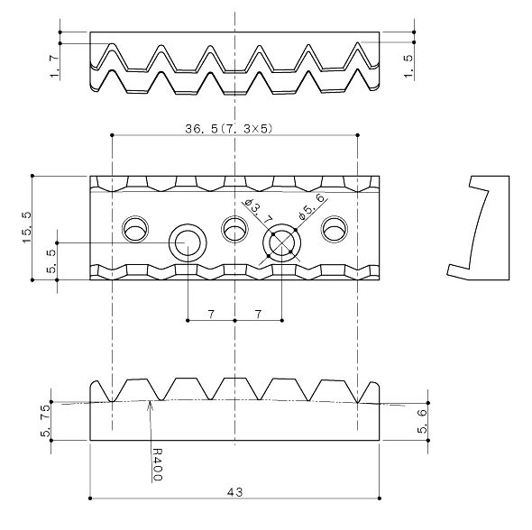 Gotoh Klemmsattel, 43mm