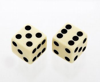 Dice Knob, cream