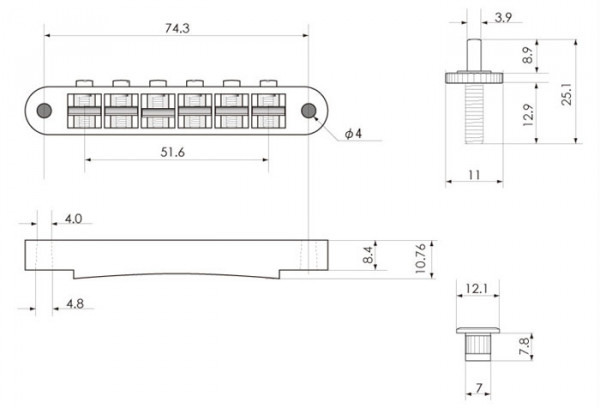 KTS Nashville Style Tunamatic Bridge