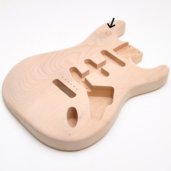35% Off! Rockinger Vintage Deluxe Body für Strat, Erle, unlackiert, Second Chance