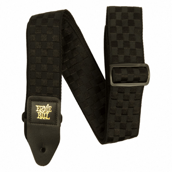 Ernie Ball Strap Jacquard Black Checkers EB5341