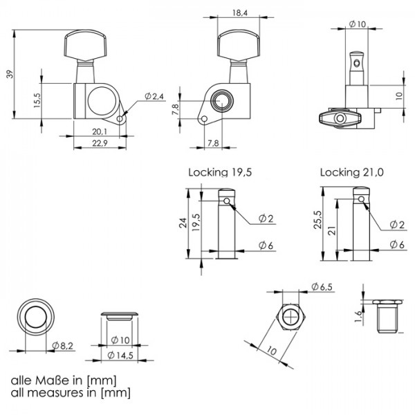 Schaller M6 Back Lock