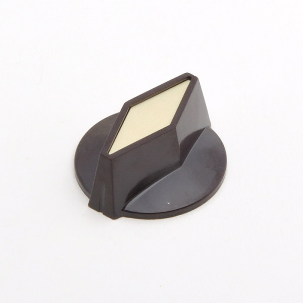 Rogan Rickenbacker-Style Diamond Pointer Knob, Braun/Gold