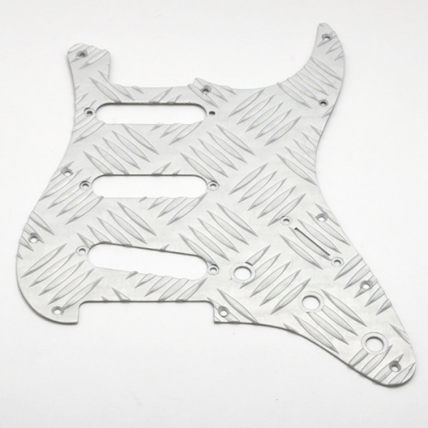 Pickguard für Strat, Standard SSS, Heavy Alu