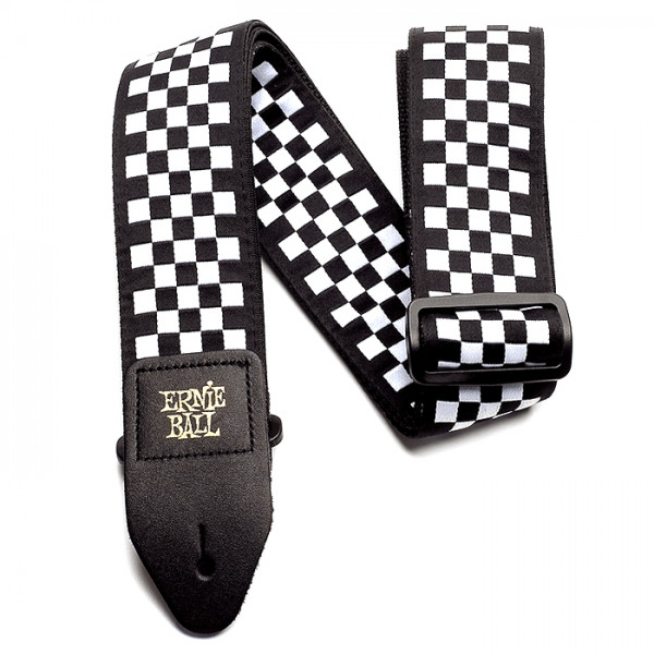 Ernie Ball Gurt Jacquard Black&White Checkers EB4149