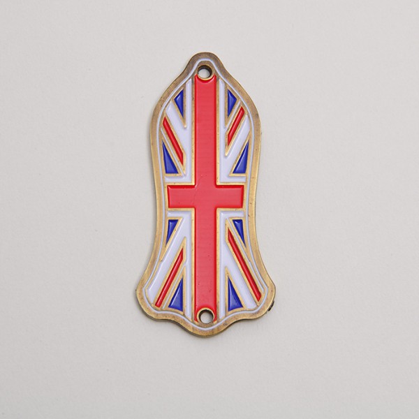 Trussrod Cover, Union Jack, Gold