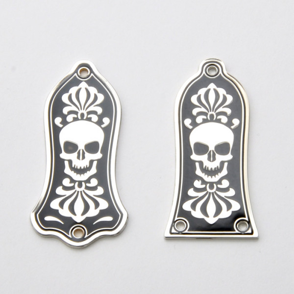 Trussrod Cover, Bonehead, Silver