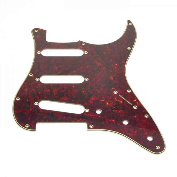 Pickguard für Strat, Standard SSS, Tortoise