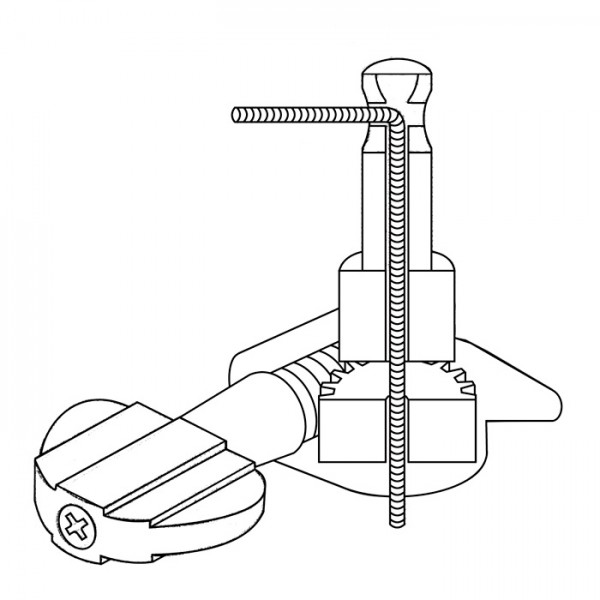 Göldo ClipHaus Tuner, Nickel, 3/3