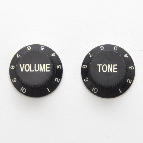 Knobs for Strat, black