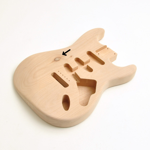 35% Off! Rockinger Vintage Deluxe Body für Strat, Erle, unlackiert, Second Chance
