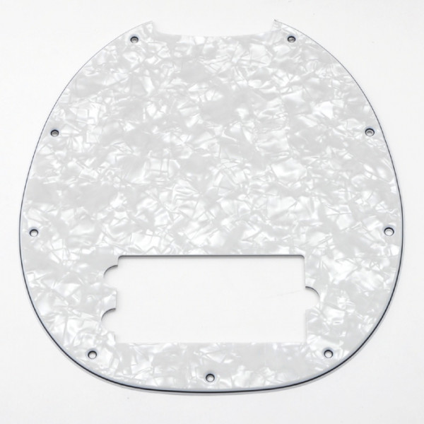 Pickguard für Music Man Stingray, White Pearl