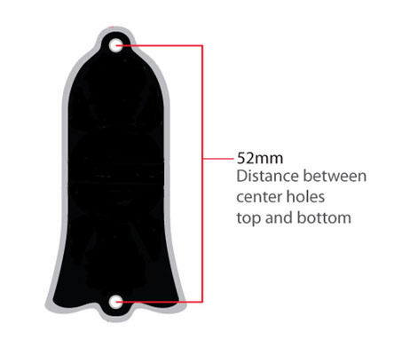 Trussrod Cover, Robot, Silver