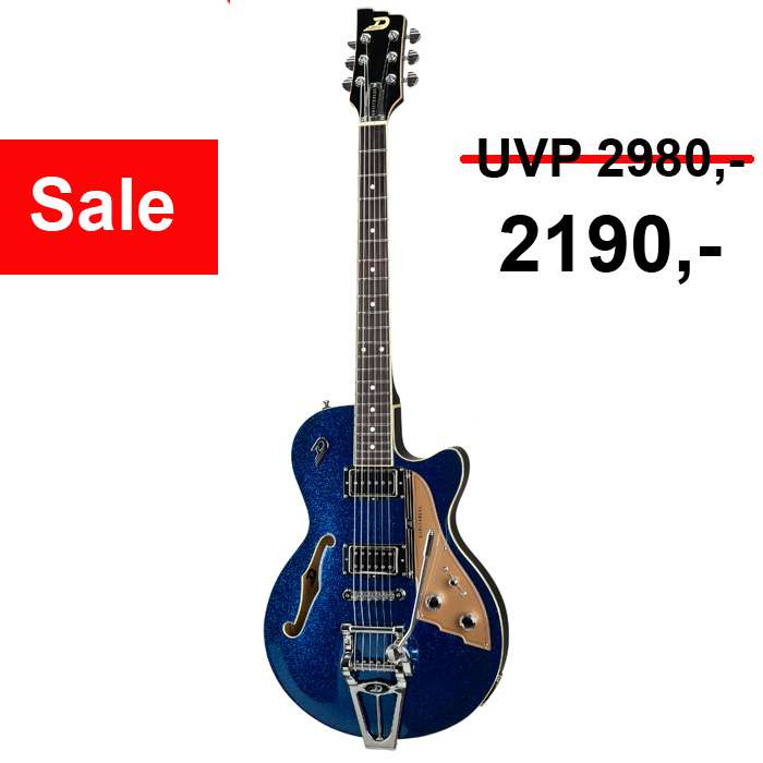 Duesenberg Starplayer TV, Blue Sparkle Finish | Duesenberg