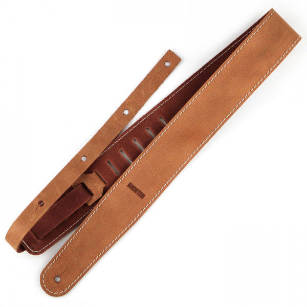 Richter Raw II Contour Leather Strap, Waxy Suede Natural